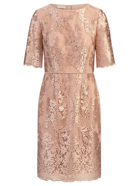 APART Sukienka w kolorze jasnoróżowym rozmiar: 42. Różowe sukienki Apart, bez wzorów, bez kołnierzyka, bez ramiączek, midi. Za 413.95 zł.