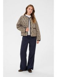 SAINT TROPEZ Kurtka przejściowa w kolorze beżowym rozmiar: XL. Brązowe kurtki Saint Tropez, xl, bez wzorów, bez kaptura. Za 221.95 zł.