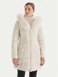 Guess Kurtka zimowa W4BL61 WGLZ0 Beżowy Slim Fit. Brązowe kurtki Guess, na zimę, xxl, z aplikacjami, z syntetyku, bez kaptura. Za 639.99 zł.