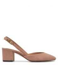 Tommy Hilfiger Sandały FW0FW08660 Różowy. Czerwone sandały Tommy Hilfiger, bez wzorów, ze skóry, bez obcasa, na słupku, bez zapięcia. Za 569.99 zł.