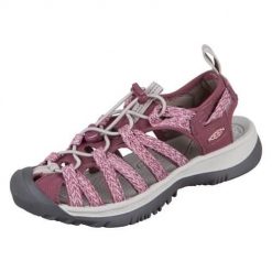 Buty trekkingowe damskie Keen Whisper. Czerwone buty trekkingowe Keen, z materiału, bez zapięcia. Za 425.55 zł.
