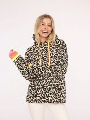 Zwillingsherz Bluza "Leo" w kolorze beżowo-czarnym rozmiar: L/XL. Brązowe bluzy Zwillingsherz, l, bez wzorów, z bawełny, bez ramiączek, z kapturem. Za 220.63 zł.