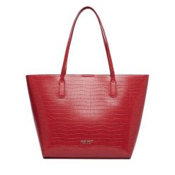 Torebka Nine West. Czerwone shopper bag Nine West, bez wzorów, bez dodatków. Za 279.99 zł.
