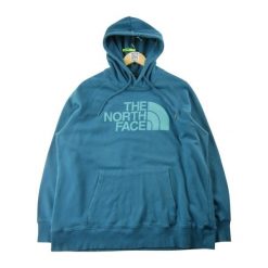 Second life - Damska niebieska bluza z kapturem TNF - Stan bardzo dobry. Niebieskie bluzy The North Face, bez wzorów, bez ramiączek, z kapturem. Za 127.76 zł.