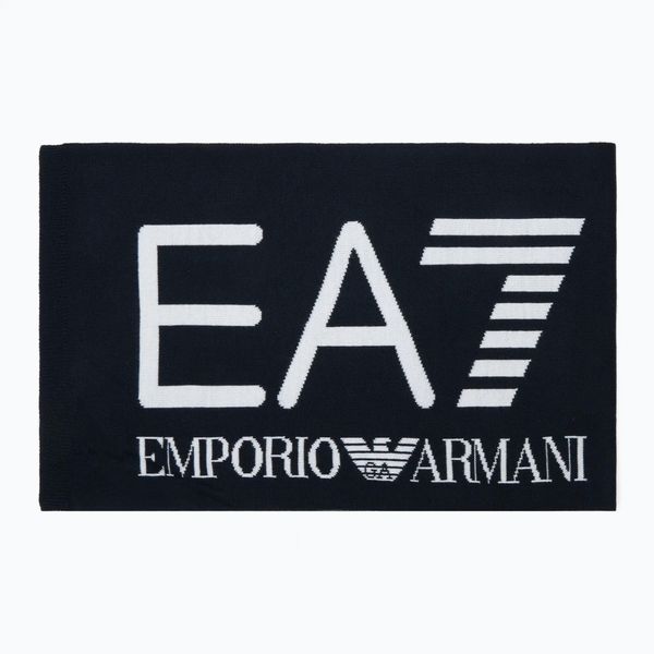 Szalik EA7 Mountain Visibility. Czarne szaliki i kominy EA7 Emporio Armani, na zimę, bez wzorów, z materiału, eleganckie. Za 179.99 zł.