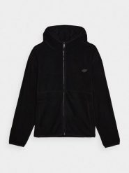 4F Polar regular z kapturem damski - czarny L. Czarne bluzy z polaru 4f, na zimę, l, bez wzorów, z dzianiny, snowboardowy. Za 149.99 zł.