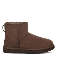 UGG Botki "Classic Mini II" w kolorze ciemnobrązowym z wełny jagnięcej rozmiar: 36. Brązowe botki UGG, bez wzorów, z wełny, z okrągłym noskiem, bez obcasa, bez zapięcia. Za 672.84 zł.