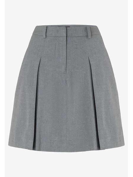 More & More Spódnica w kolorze szarym rozmiar: 40. Szare spódnice More & More, bez wzorów, mini. Za 100.75 zł.