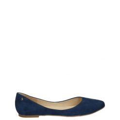 BALERINY 572 CAMOSC BLU. Baleriny Venezia, bez wzorów, ze skóry, bez obcasa, bez zapięcia. Za 189.00 zł.