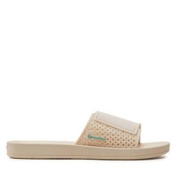 Klapki Ipanema. Brązowe klapki Ipanema, bez wzorów, bez obcasa, bez zapięcia. Za 69.99 zł.