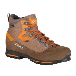 Trekkingowe Buty Damskie Trekker Leather GORETEX. Brązowe buty trekkingowe Aku, bez wzorów, z gore-texu, bez zapięcia, wspinaczkowe, gore-tex. Za 818.99 zł.