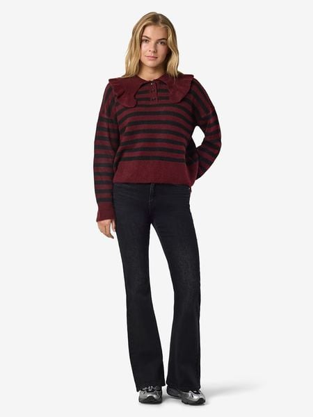 Noisy may Sweter w kolorze czerwono-czarnym rozmiar: XS. Czarne swetry Noisy May, xs, bez wzorów, bez ramiączek. Za 88.02 zł.