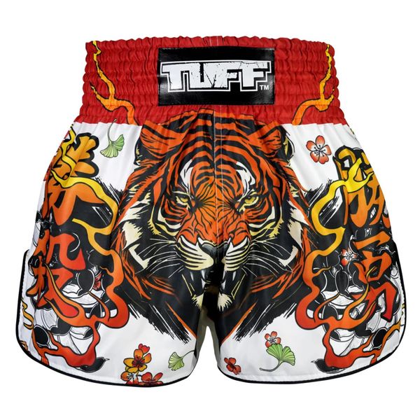 Spodenki treningowe TUFF Tora Chikara. Białe szorty sportowe TUFF, bez wzorów, z materiału, na fitness i siłownię. Za 149.00 zł.