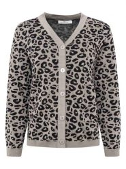 Zwillingsherz Kardigan "Leo" w kolorze czarno-szarym rozmiar: S/M. Czarne swetry Zwillingsherz, m, bez wzorów, z bawełny, bez ramiączek. Za 165.99 zł.