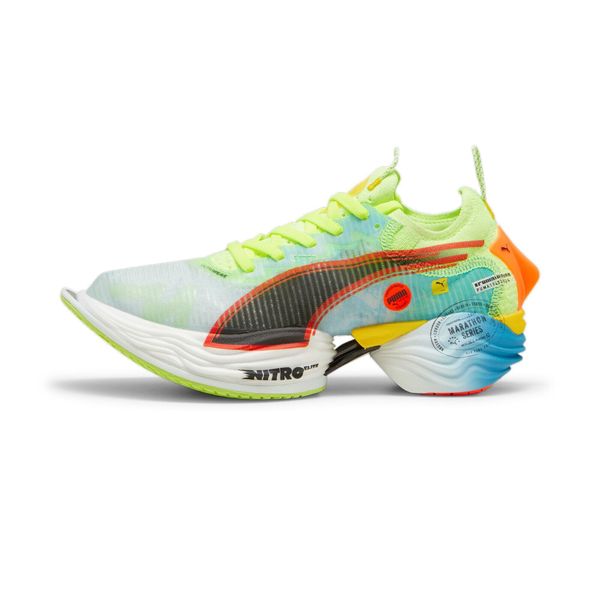 Damskie buty do biegania Puma Fast-R Elite 2 Marathon Series. Niebieskie buty do biegania Puma, bez wzorów, bez zapięcia, do biegania. Za 483.65 zł.