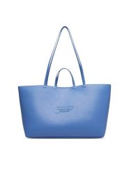 Tommy Jeans Torebka Tjw Must Tote AW0AW19051 Niebieski jasny. Niebieskie shopper bag Tommy Jeans, bez wzorów, z jeansu, bez dodatków. Za 449.99 zł.