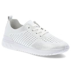 Białe Sneakersy Artiker Wygodne Płaskie Obuwie Damskie. Białe buty treningowe Artiker, na wiosnę, bez wzorów, bez zapięcia. Za 179.00 zł.