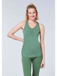 Detto Fatto Top sportowy w kolorze zielonym rozmiar: L. Zielone topy sportowe Detto Fatto, l, bez wzorów, z bawełny, outdoorowe. Za 82.99 zł.