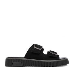 Klapki Lasocki. Czarne klapki Lasocki, bez wzorów, bez obcasa, bez zapięcia. Za 169.99 zł.