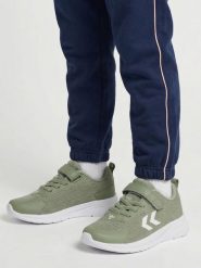 Buty do treningu biegowego Hummel Actus Tr Breather. Zielone buty treningowe Hummel, bez wzorów, z materiału, bez zapięcia, na fitness i siłownię. Za 228.50 zł.