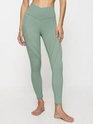 Triumph Legginsy sportowe w kolorze zielonym rozmiar: L. Zielone legginsy sportowe Triumph, l, bez wzorów, z materiału, z podwyższonym stanem, outdoorowe. Za 127.05 zł.