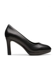 Clarks Skórzane czółenka "Pavona" w kolorze czarnym rozmiar: 41. Czarne czółenka Clarks, bez wzorów, klasyczne, bez obcasa, na szpilce, bez zapięcia. Za 184.89 zł.