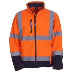Kurtka Ochronna Soft Shell Dla Dorosłych Unisex Band & Brace HiVis. Brązowe kurtki YOKO, xl, bez wzorów, bez kaptura. Za 382.99 zł.