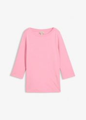 T-shirt z czystej, grubej bawełny organicznej. Czerwone t-shirty bonprix, bez wzorów, z bawełny, bez kołnierzyka, bez ramiączek. Za 37.99 zł.