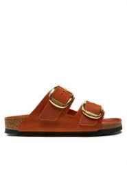 Birkenstock Klapki Arizona 1026661 Pomarańczowy. Brązowe klapki Birkenstock, bez wzorów, ze skóry, bez obcasa, bez zapięcia. Za 679.99 zł.