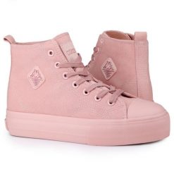 Buty damskie trampki Kappa VISKA OC. Czerwone trampki Kappa, bez wzorów, z materiału, eleganckie, bez zapięcia. Za 75.00 zł.