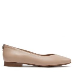 Baleriny Ryłko. Brązowe baleriny Ryłko, bez wzorów, bez obcasa, bez zapięcia. Za 339.99 zł.
