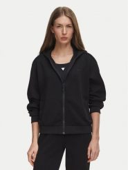 Guess Bluza V6BQ19 K6364 Czarny Regular Fit. Czarne bluzy Guess, xs, z aplikacjami, z syntetyku, bez kaptura. Za 434.99 zł.