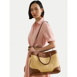 Torebka LAUREN RALPH LAUREN. Brązowe torebki klasyczne Lauren Ralph Lauren, bez wzorów, klasyczne, bez dodatków. Za 2,089.00 zł.