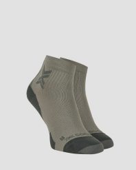 Skarpety unisex X-Socks RUN DISCOVER ANKLE RAINCLOUD/X BLACK G221. Szare skarpetki X-Socks, bez wzorów. Za 99.99 zł.