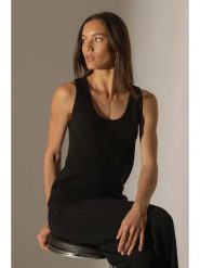Perfect Cashmere Kaszmirowy top "Vanesia" w kolorze czarnym rozmiar: S. Czarne topy Perfect Cashmere, s, bez wzorów, z kaszmiru, bez kołnierzyka, bez ramiączek. Za 185.76 zł.