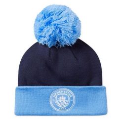 Puma Czapka Mcfc Ess Pom Pom 02561303. Niebieskie czapki zimowe Puma, bez wzorów. Za 76.99 zł.