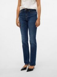 Vero Moda Dżinsy - Slim fit - w kolorze granatowym rozmiar: XS/L30. Niebieskie jeansy Vero Moda, l, z aplikacjami, klasyczne. Za 97.05 zł.