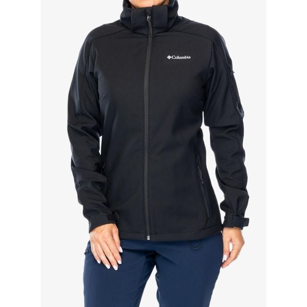 Kurtka softshell damska Columbia Cascade Ridge II Jacket. Czarne kurtki przejściowe sportowe Columbia, l, bez wzorów, z softshellu, bez kaptura, trekkingowe. Za 345.99 zł.