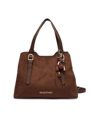 Valentino Torebka Winnie Winter VBSABH01 Brązowy ciemny. Brązowe torebki klasyczne Valentino, bez wzorów, ze skóry, bez dodatków. Za 749.99 zł.
