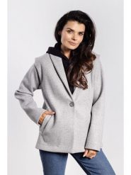 Awama Kurtka przejściowa w kolorze szarym rozmiar: M. Szare kurtki Awama, m, bez wzorów, bez kaptura. Za 233.33 zł.