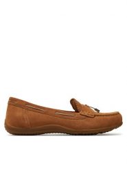 Geox Mokasyny D Vega Moc D35DNA 00022 C6001 Brązowy. Brązowe mokasyny Geox, bez wzorów, ze skóry. Za 289.99 zł.