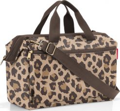Torba Allrounder Pocket w panterkę S brązowa. Brązowe torby podróżne Reisenthel, bez wzorów. Za 229.00 zł.