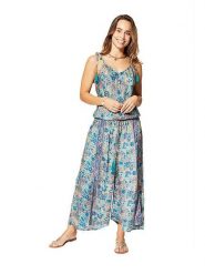 Aller Simplement Kombinezon w kolorze niebiesko-fioletowym rozmiar: 34-40. Niebieskie kombinezony Aller Simplement, bez wzorów, klasyczne, bez kołnierzyka, bez ramiączek. Za 78.99 zł.