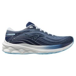 Damskie buty do biegania Mizuno Wave Skyrise Wos. Niebieskie buty do biegania Mizuno, bez wzorów, bez zapięcia, do biegania, mizuno wave. W wyprzedaży za 560.00 zł.