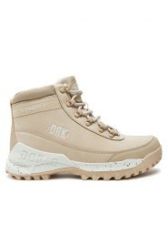 Dorko Trapery Everest DS24F00W Beżowy. Brązowe traperki Dorko, bez wzorów, ze skóry, bez obcasa, bez zapięcia. Za 289.99 zł.