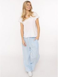 Zwillingsherz Muślinowe spodnie w kolorze błękitnym rozmiar: onesize. Niebieskie spodnie materiałowe Zwillingsherz, bez wzorów, z bawełny. Za 82.99 zł.