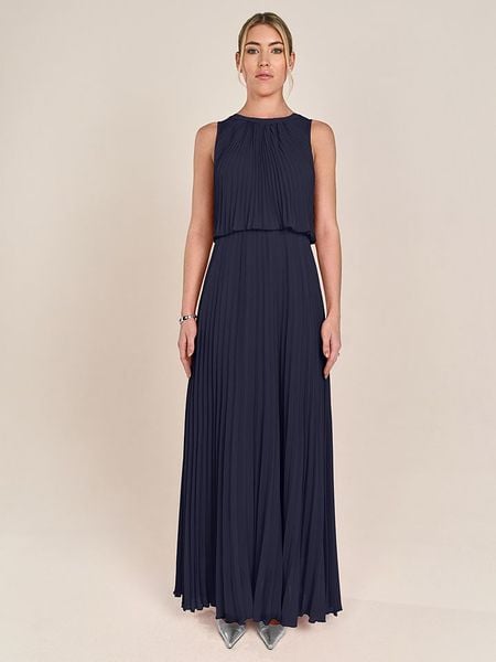 APART Sukienka w kolorze granatowym rozmiar: 34. Niebieskie sukienki Apart, bez wzorów, bez kołnierzyka, bez ramiączek, maxi. Za 223.46 zł.