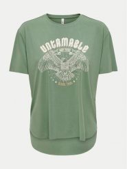 ONLY T-Shirt Free 15325533 Zielony Regular Fit. Zielone t-shirty ONLY, l, bez wzorów, z syntetyku, bez kołnierzyka, bez ramiączek. Za 49.99 zł.