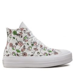 Trampki Converse. Białe trampki Converse, bez wzorów, retro, bez zapięcia. Za 269.99 zł.