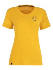 Salewa Koszulka funkcyjna "Lavaredo Hemp" w kolorze żółtym rozmiar: 42. Żółte t-shirty sportowe Salewa, bez wzorów, z materiału, bez ramiączek, outdoorowe. Za 118.84 zł.